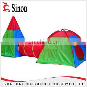 China wholesale market DIY kids play tent house tunnel nylon