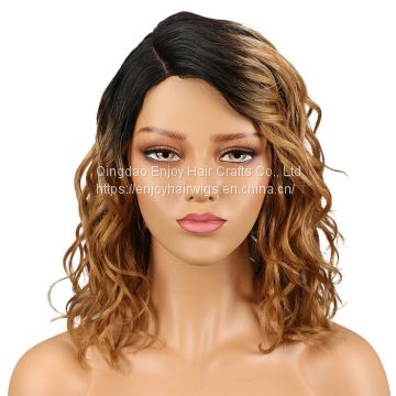 Human Hair Wigs Water Wave Wig Part Lace Short Human Hair Wigs For Black Women Ombre Blonde Blue Cheap wig