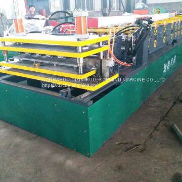 Dixin Hot Sale Color Steel Automatic Square Plate/Hanger Plate/Baffle Plate Roof Sheet Making Machine photo-3