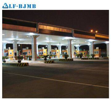 Prefab Steel Space Frame Building Toll Gas Petrol Station Canopy