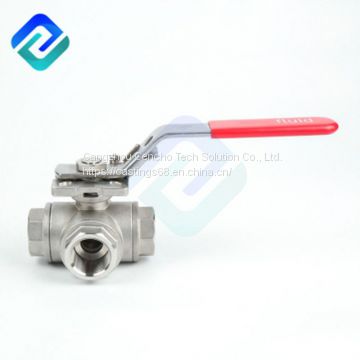 China wholesale 1/4~4 inch ball valve stainless steel 304 316 three way ball valve