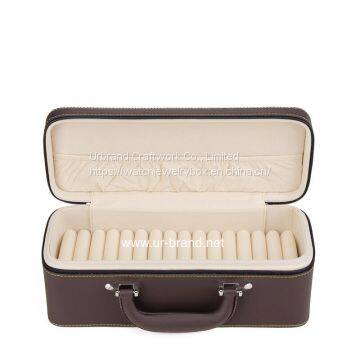 PU belt handle portable 15-digit bracelet box jade bracelet jewelry storage box