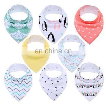 Pink Newborn 8 PackCotton Baby Organic Burp Cloths Cotton Baby Bandana Bibs photo-6