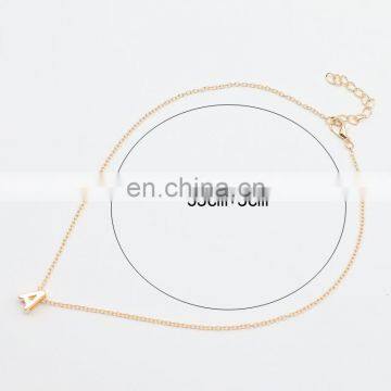 26 Letters Pendant Necklaces Simple Gold Color A-Z for Women DIY Name Necklace Jewelry Gift Initial Jewelry Clavicular Chain