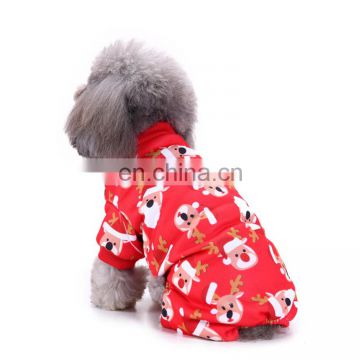 Cute Santa Claus Xmas Pet Clothes pajamas christmas dog clothes