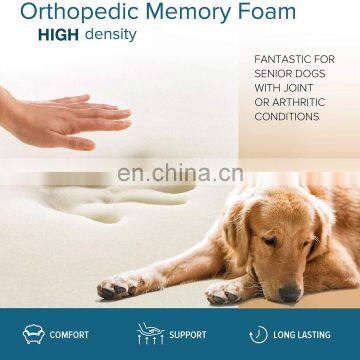 Orthopedic Memory Foam Dog Bed Luxurious Velvet Faux Fur Pillow Modern Waterproof Dog Pet Bed photo-6