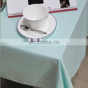 Factory Direct Supply Custom Waterproof Tablecloth Mint Green Pure Fresh Jacquard Party Table Cloth for Home Wedding Restaurant photo-4