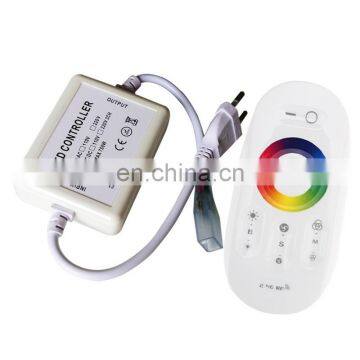 2.4G 110V 220V high voltage  RGB  RF touch LED controller  for neon rope light