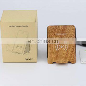 Induction Speaker With Qi Wireless Charger Charging Pad Dock Stand 5W Quick Charge Speaker photo-2