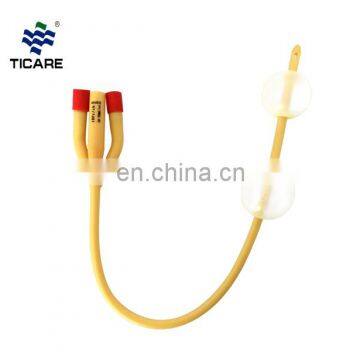 Three Way 16fr 26fr Silicone Coated Indwelling Urinary Bladder Urine Foley Catheter With Balloon photo-2