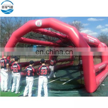 40 feet baseball inflatable batting cage sport games/inflatable batting cage game with factory price