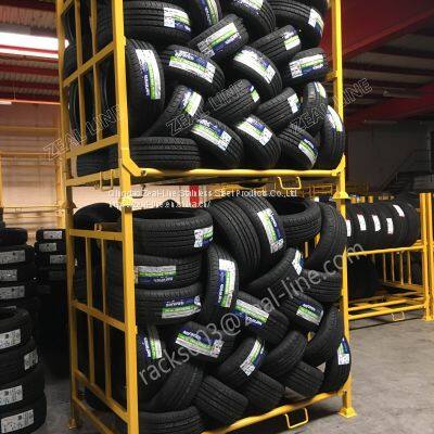 Warehouse Storage Heavy Duty Steel Stacking Tire Racking Tire Rack photo-5
