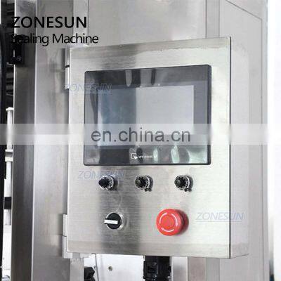 ZONESUN ZS-STB150 PVC Stretch Automatic Bottle Sleeving And Shrinking Labeling Machine For Aerosol Cans photo-2