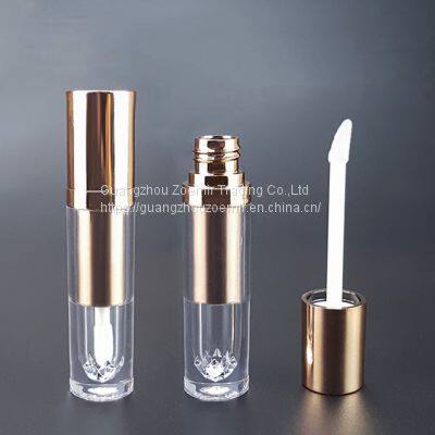 Vintage Thick Wall Gold Liquid Lipstick Lip Gloss Tube Packaging