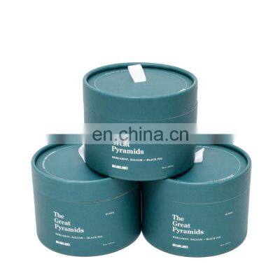 Cylinder Shape Custom Craft Paper Tube Recyclable Printed Candle Packaging Cardboard Tube Biodegradable Container