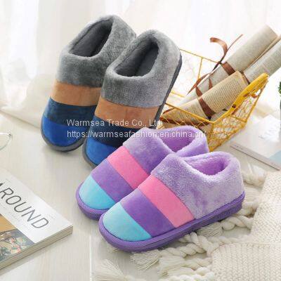 Men's Cotton Slippers With Heel Men's and Women's Home Shoes Winter Men's Cotton Drag Bag With Cotton Shoes Winter Wool Slippers Winter Home photo-2