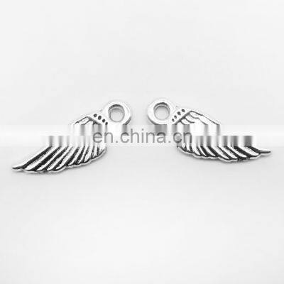 Good Price Zinc Alloy Metal Making Accessories Metal Alphabet Wing Charm Pendant Jewelry photo-3