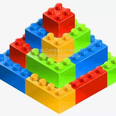Kids Building Blocks 4cm Linking Cubes Plastic