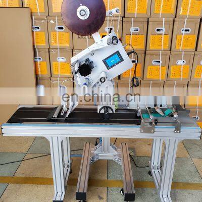 Automatic Flat Labeling Machine Sticker Labeling Machine for Plastic Bags Boxes Cards photo-2