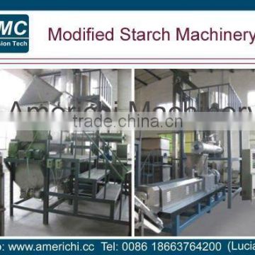 Modified starch extruder machines