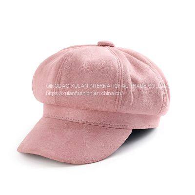 Women's Fashion Genuine Leather Caps photo-2