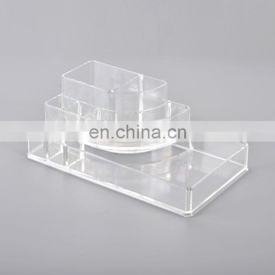 Plastic storage makeup lipstick organizer case makeup acrylic organizer cosmetic storage box desktop