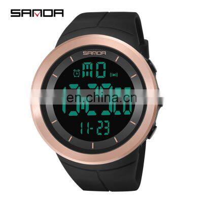 Sanda 6007 Sports Men LED Electronic Watch Chrono Alarm Waterproof Functional Digital Wristwatch photo-3