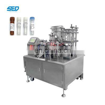 Automatic Rotary Reagent Test Tube Filling Capping Labeling Machine