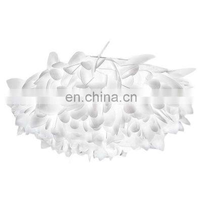 New Style Round Indoor Ceiling Light LED Feather Hanging Lights Home Nordic Modern Leaf Chandelier