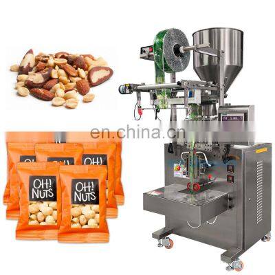 Automatic small vertical 50g 100g biscuit nuts dried fruit filling packing machine for nuts cashew nut packing machine