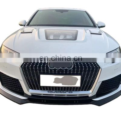 High quality car front cover front hood for Audi A4 B9 RS4 car body parts 2017-2019