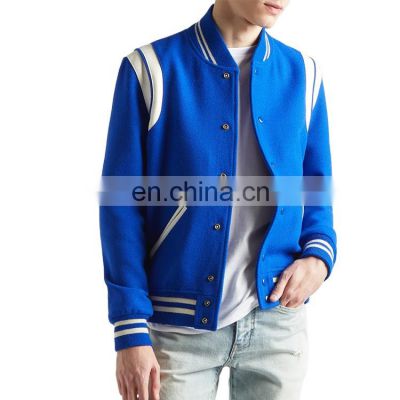 High Quality Stain Varsity Jacket Baseball Letterman Varsity Bomber Jacket for men women Fashionable button type varsity jacket