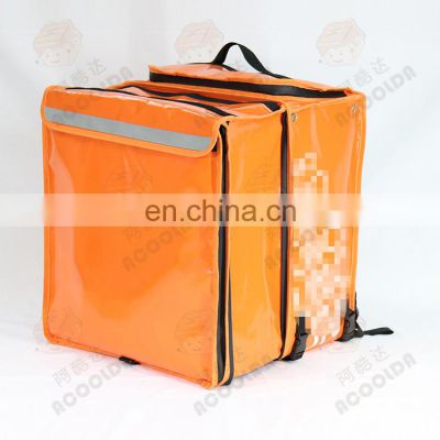 Custom Food Delivery Bag Waterproof Motorcycle Custom Commercial Pizza Thermal Delivery Bag