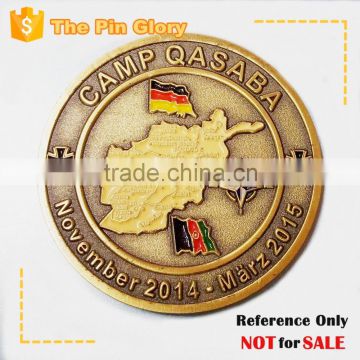 map coin memorial coins honor coins antique gold coin custom challenge coin