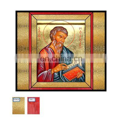 Chinese Stain Glass Supplier Custom Made Architectural Art Glass Church Doors And Windows Glass Panels Inlaid Stained Glss Sheet photo-5