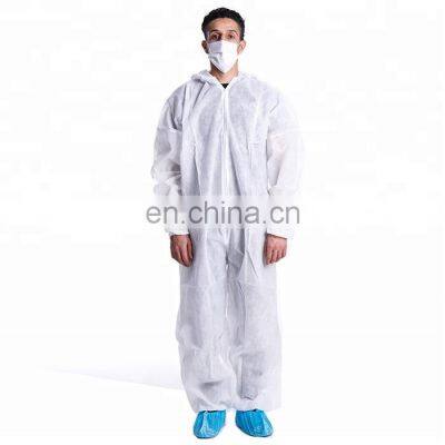 Disposable Coverall Gown Wholesale Non-woven Disposable Chemical  Coverall without Shoe Cover