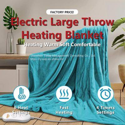 6 Heat Settings Electric Blanket/ Home Electric Blanket/ Hotel Electric Blanket/