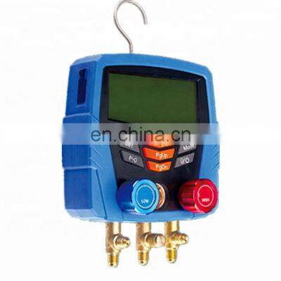 CT-GD-B Digital manifold gauge set for refrigerant HVAC refrigeration air Conditioner sight glass Digital pressure gauge