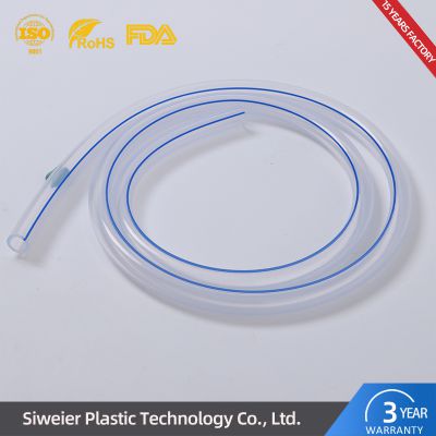 High Quality 100% Medical Grade Silicone Round Perforated Drainage Tube