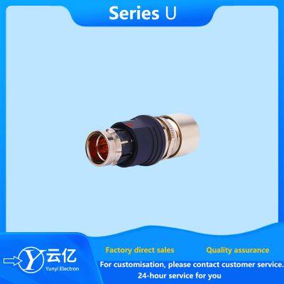 Push-pull self-locking connector U series metal waterproof aviation plug socket