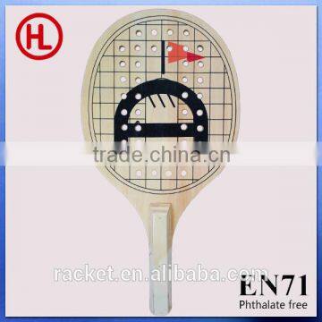 2015 TOP QUALITY MDF carbon Wooden Beach tennis racket /beach bat /beach paddle set with hole wholesale