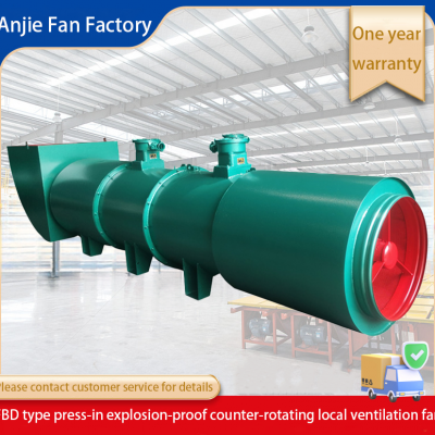 FBDNo6.7/2x37kw mining fan axial fan local ventilation fan lower noise
