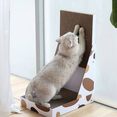 MEOW LOVE Corrugated Cardboard Cat Scratcher Sofa Protector Stocked Cat Toy and Bed for Cats Paper Scratch Board photo-4