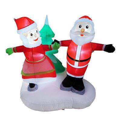 Inflatable santa claus with Xmas yard inflatable – Perfect for Xmas Decor