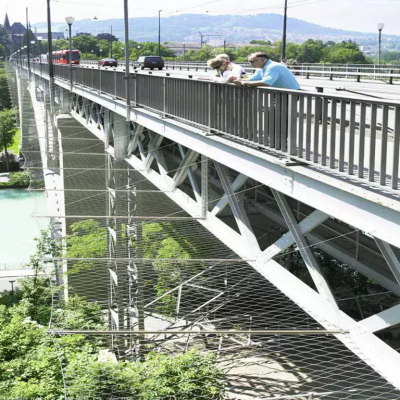 SS304 316 Strong Stainless Steel Cable Wire Rope Mesh Cage Net