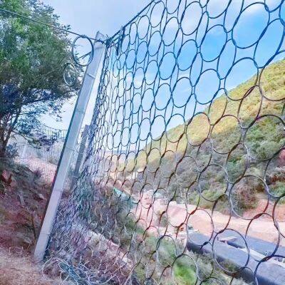 High Load Capacity Rockfall Barrier R12/3/300 Ring Debris Flow Barriers Welded Rope Mesh Quarry Slope Safety China Manufacturer