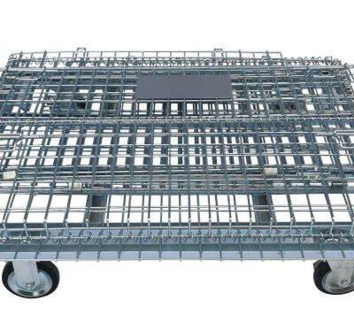 Storage Storage Metal Foldable Pallet Steel Wire Mesh Warehouse Cage Stillage photo-2