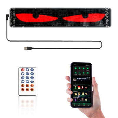 LKT LED Car Full Color Display Soft Screen With USB & for Bluetooth Flexible Advertising APP Smart Window Door New Condition photo-2