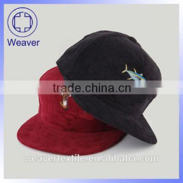 Distressed Running Flat Embroidery Corduroy 5 Panel Hat Wholesale From China