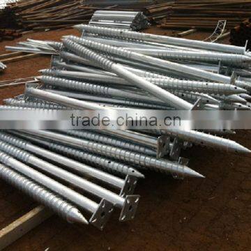 Solar Ground Screw, Solar Ground Anchor, Galvanized Solar System Ground Pile photo-2